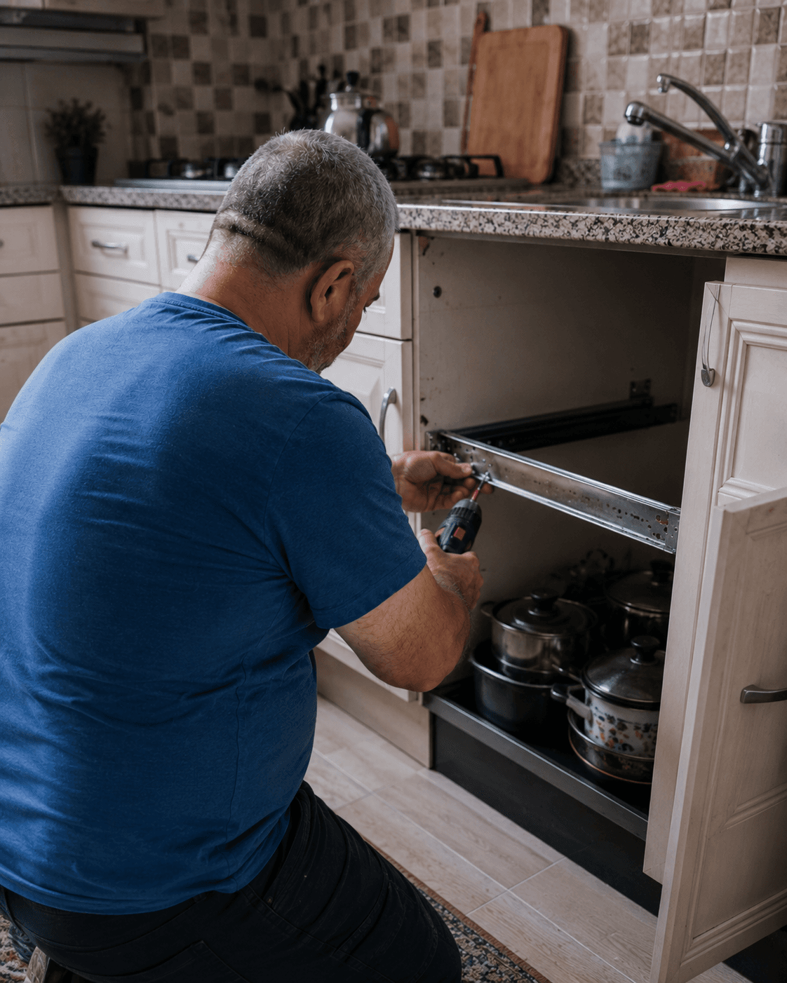 Mersin ray değişimi - TV ünitesi ray takma